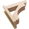 Ekena Millwork 7 1/2-in W x 30-in D x 38-in H Legacy Slat Rough Cedar Woodgrain TimberThane Outlooker, Primed Tan OUTUR075X30X38LEC24RCPR - alternate 2
